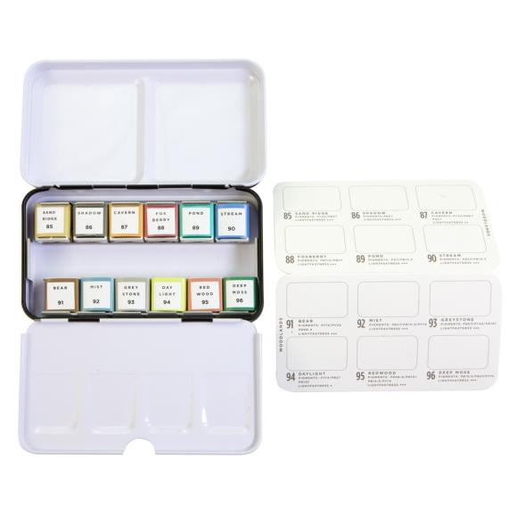 Prima Watercolor Confections Watercolor Pans - Woodlands