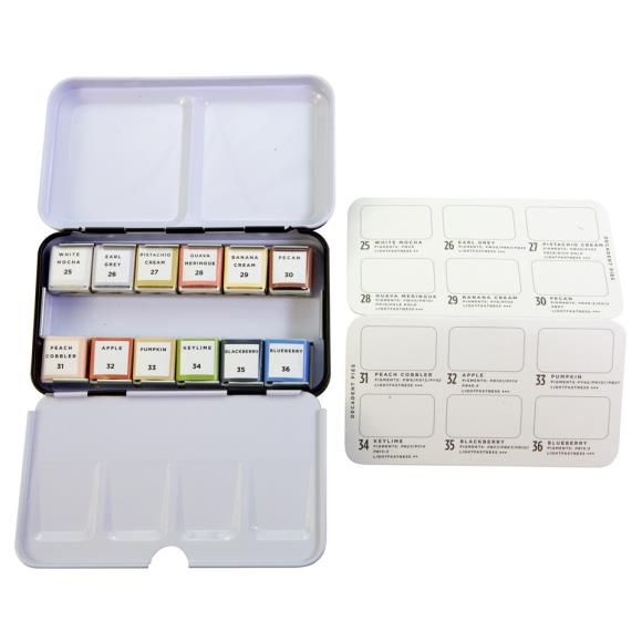 Prima Watercolor Confections Watercolor Pans - Decadent Pies