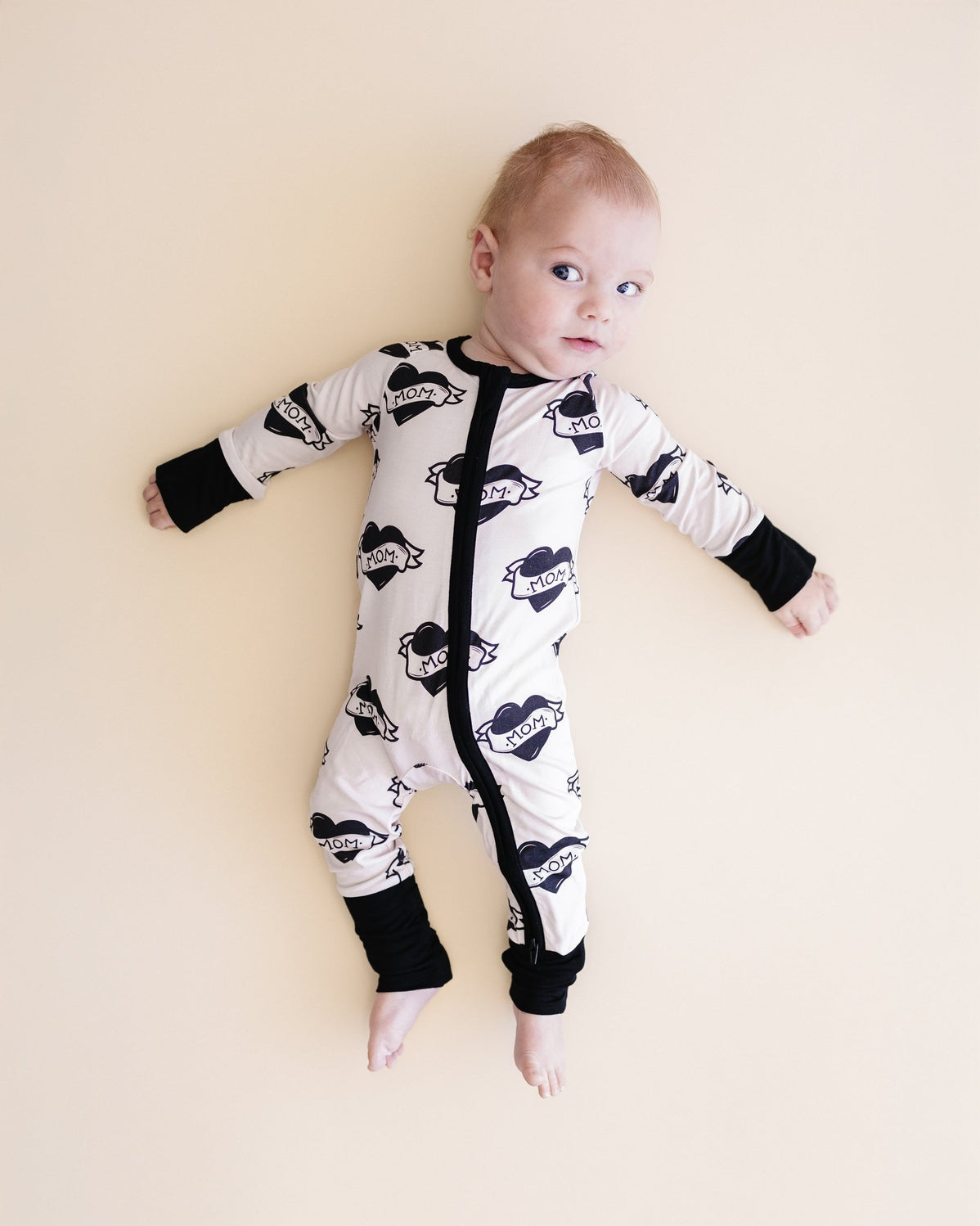 Mom Tattoo Bamboo Zip Pajamas
