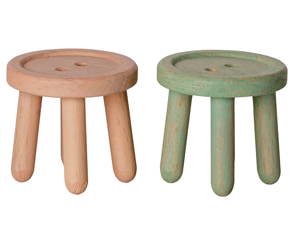 Stool Set Light Rose/Light Mint For Mice