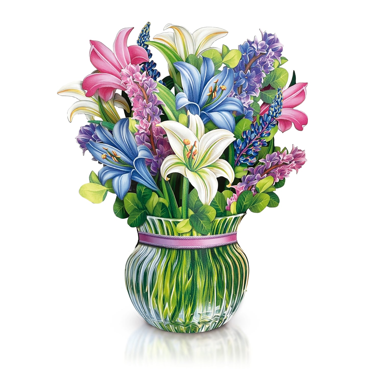 Lilies & Lupines Pop-Up Greeting Card