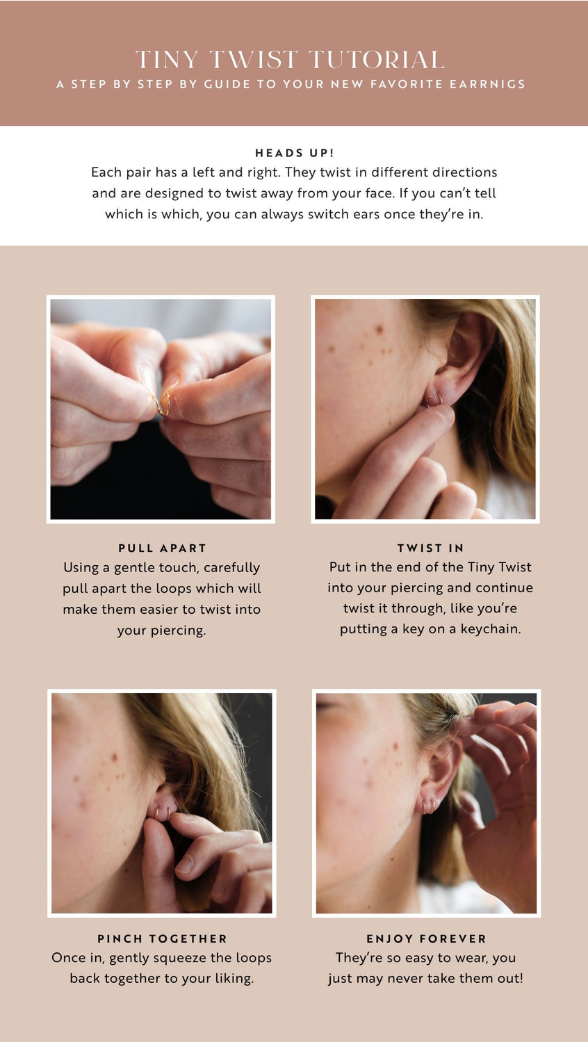 Tiny Twist Earrings