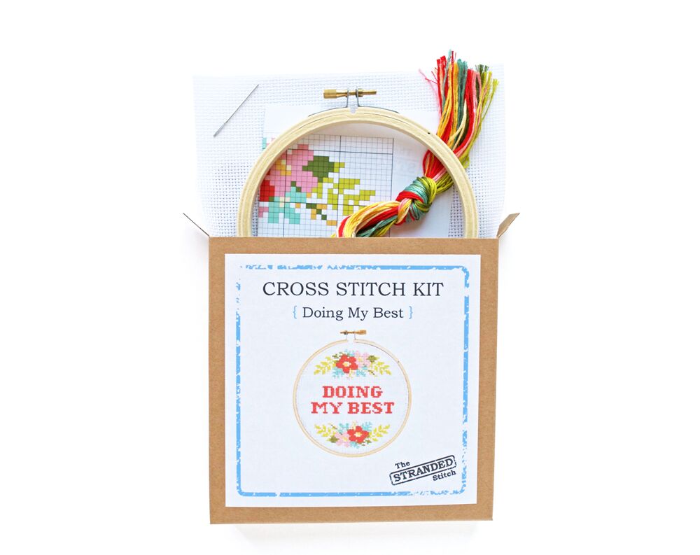 Doing My Best Cross Stitch Kit