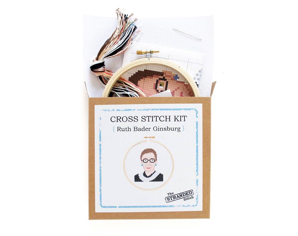 Ruth Bader Ginsburg Cross Stitch Kit