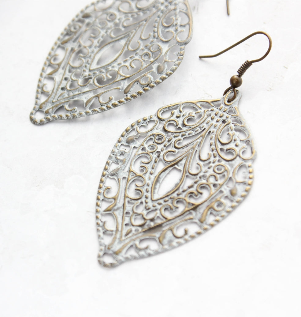 Shabby Filigree Earrings