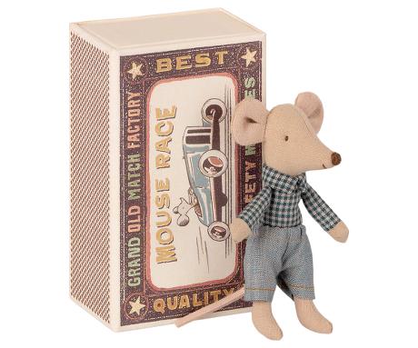 Little Brother Mouse Plaid Top in Matchbox