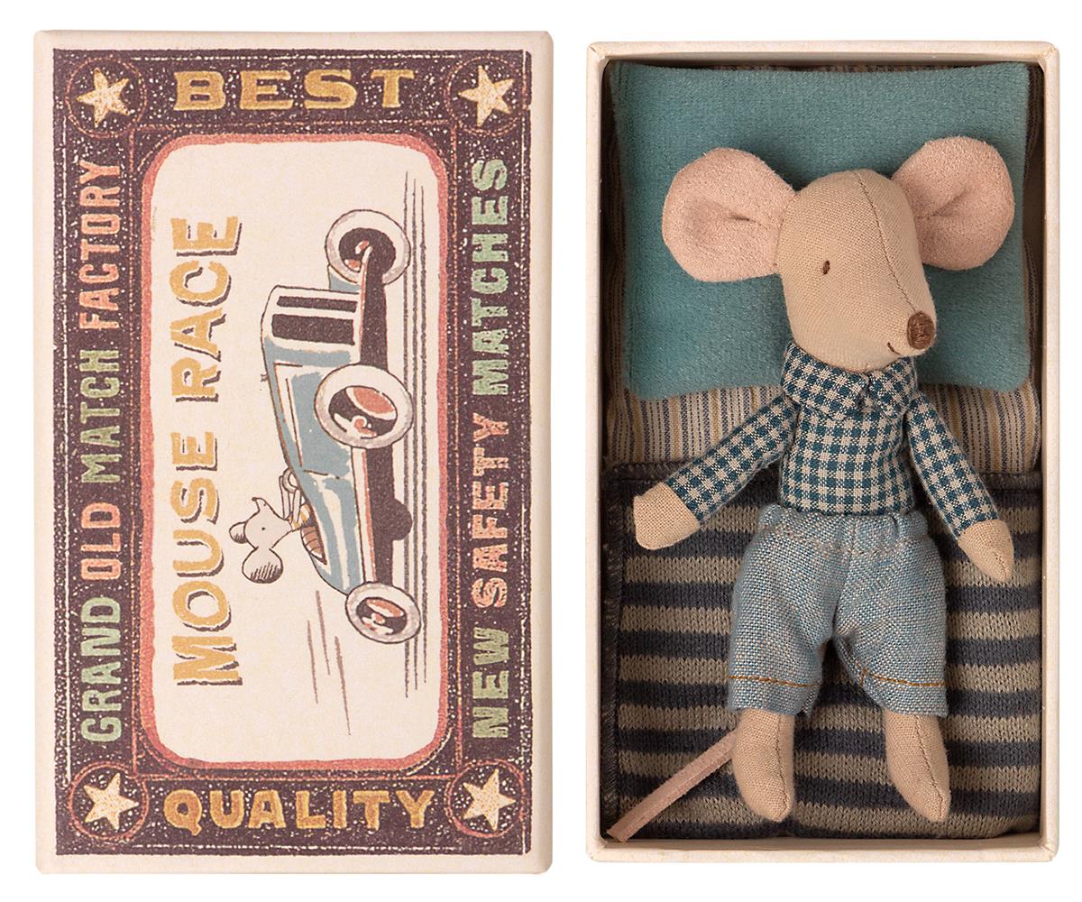 Little Brother Mouse Plaid Top in Matchbox