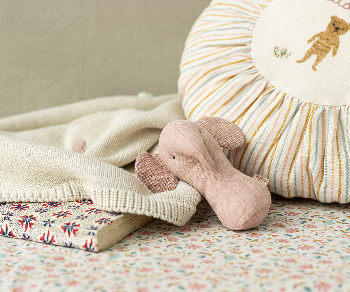 Lullaby Friends Elephant in Dusty Rose