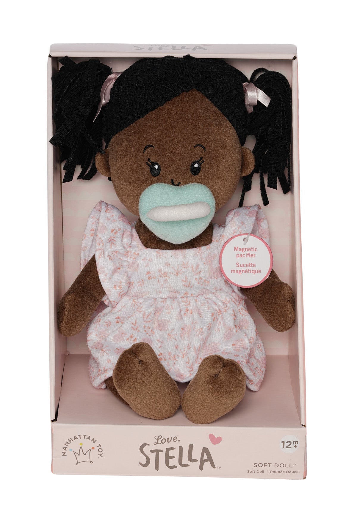 Love, Stella Doll Brown With Black Pigtails