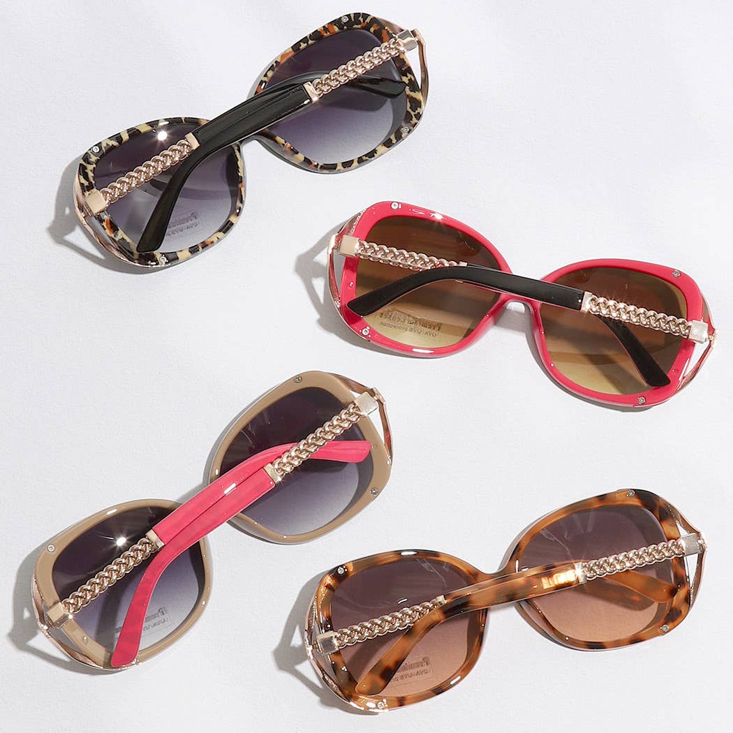 Round Shape Assorted Color Frame Sunglasses