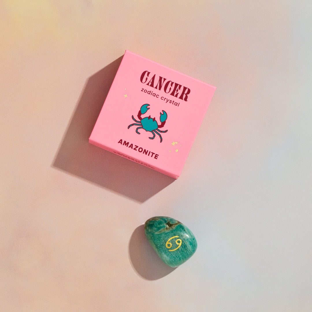 Cancer Boxed Zodiac Crystal - Amazonite