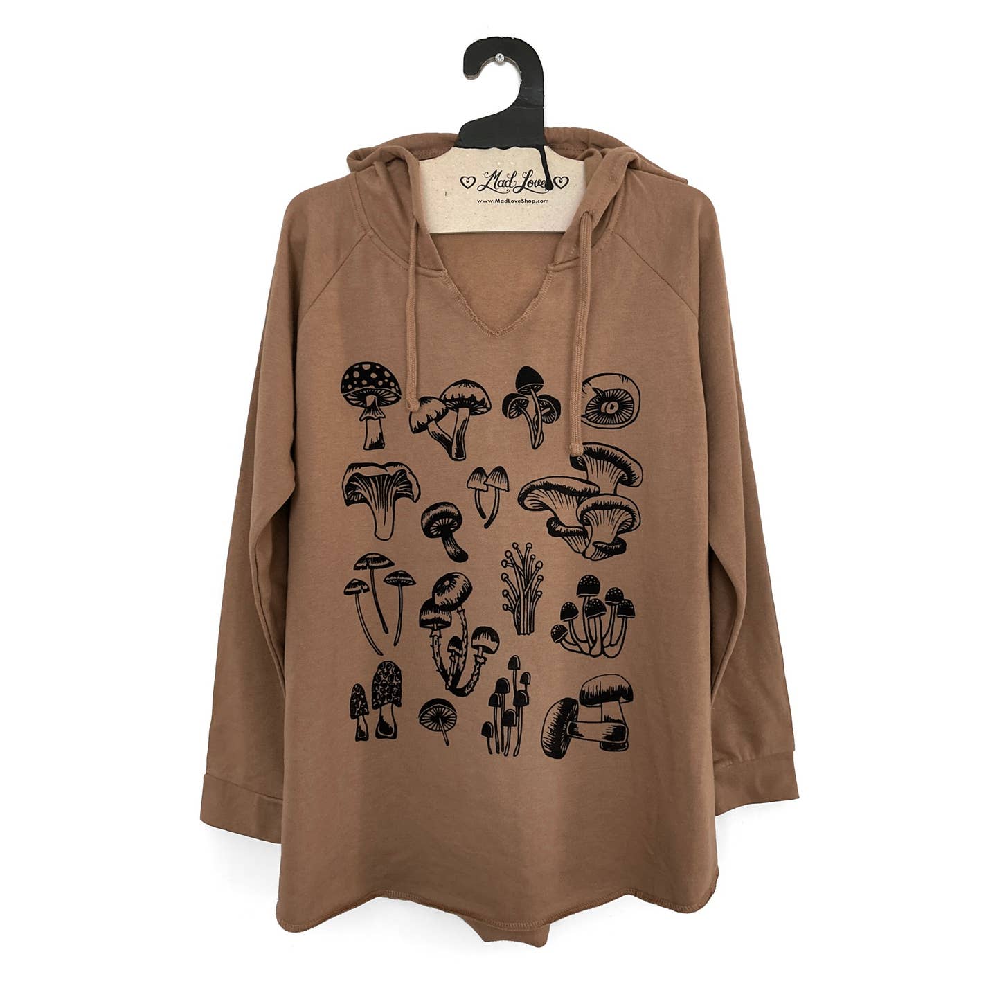 Mushroom Print Beach Pullover