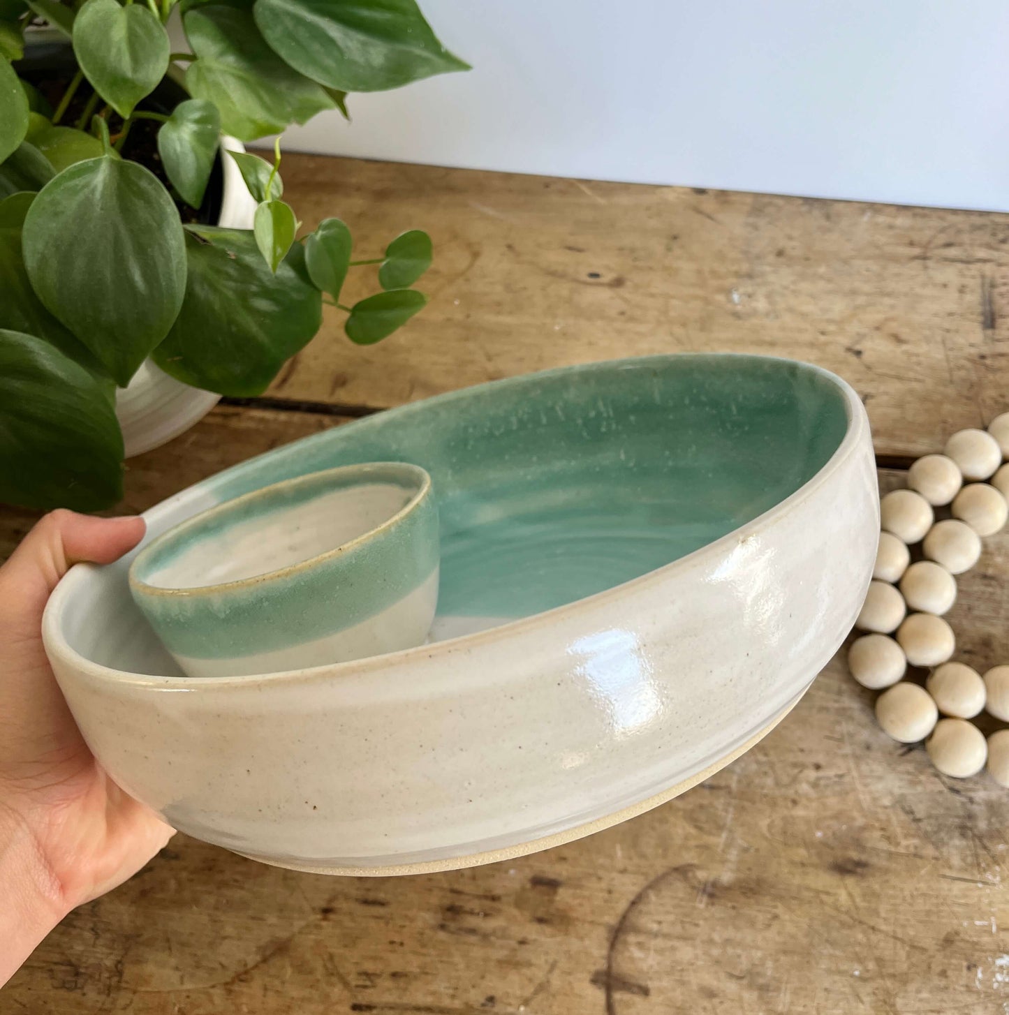 Large Chip And Dip Bowl Large Summer Party Bowl