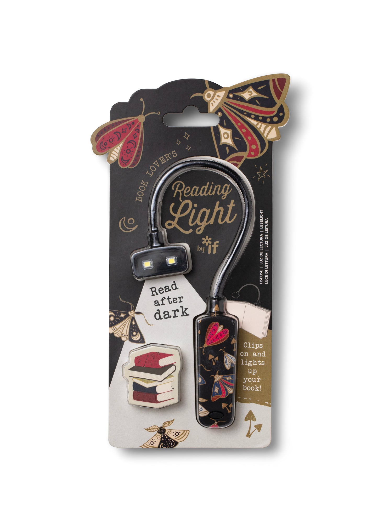 Book Lover's Reading Light - Dark Moths