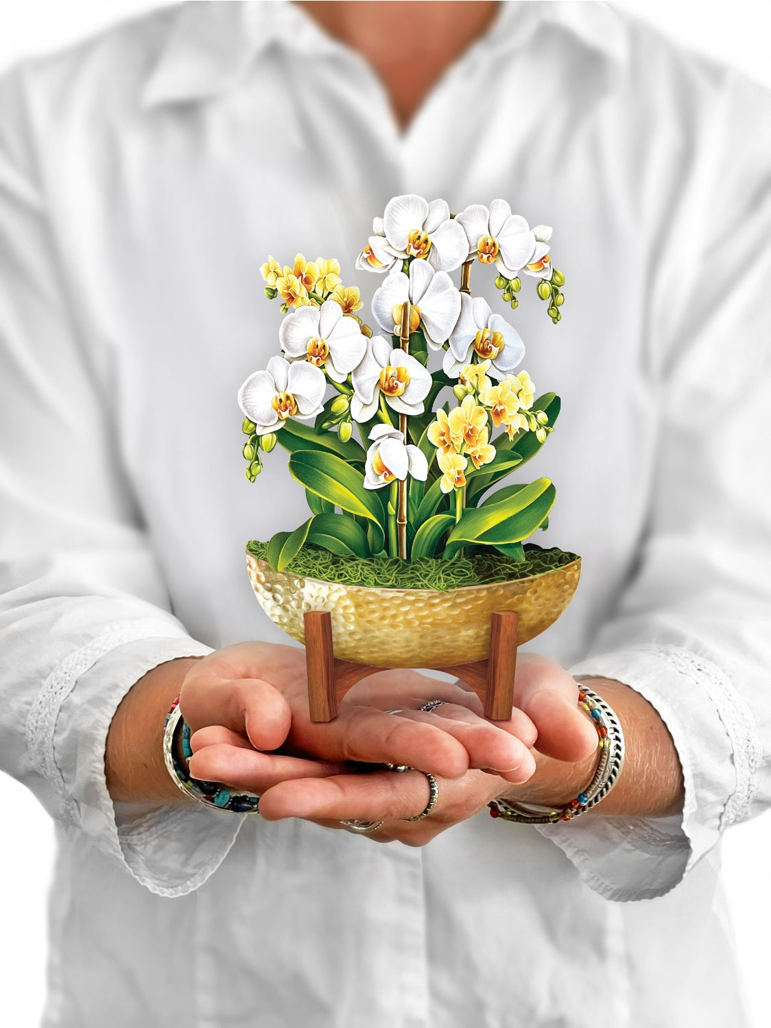 Mini Serenity Orchid Pop-Up Greeting Card