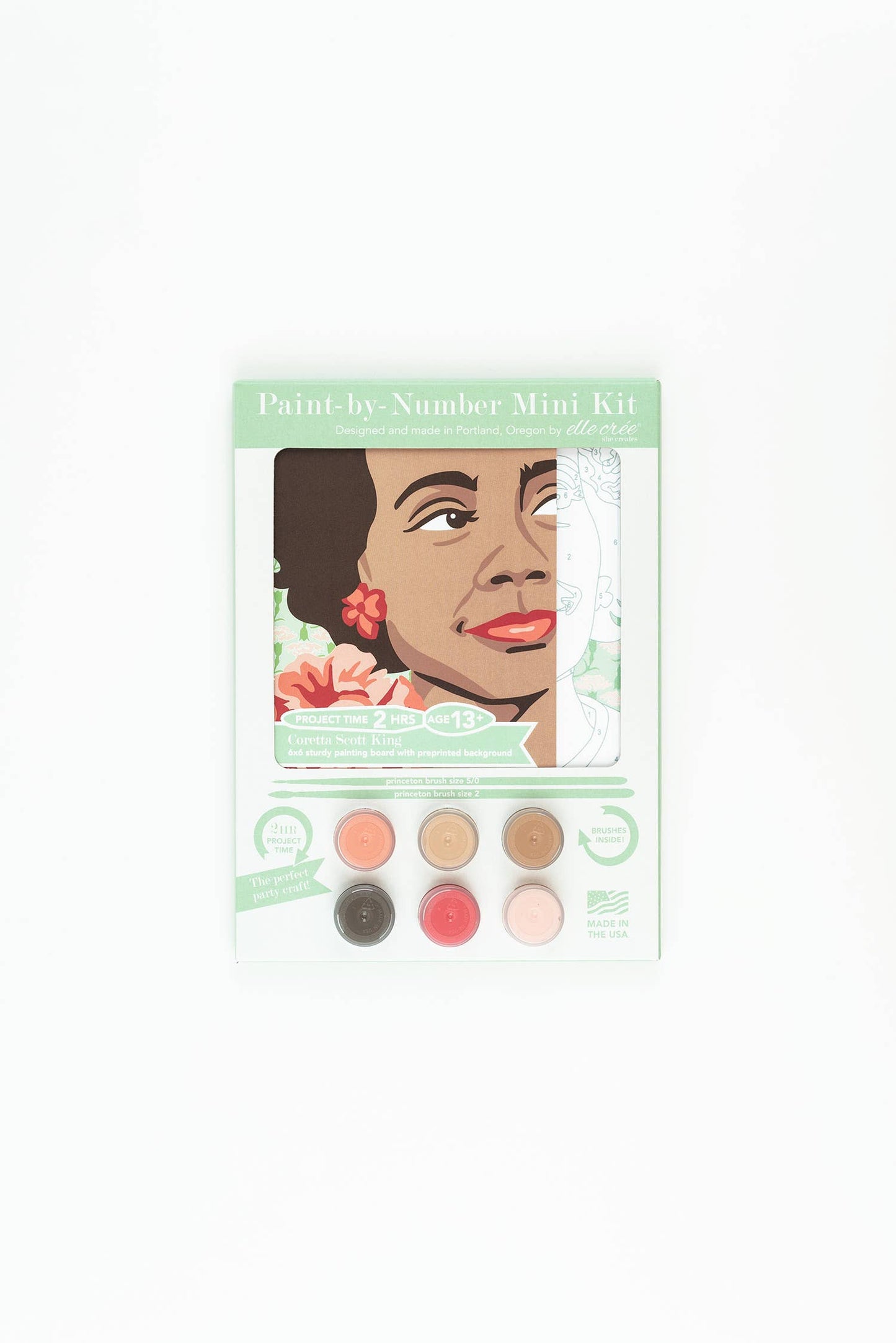 Coretta Scott King MINI Paint-by-Number Kit
