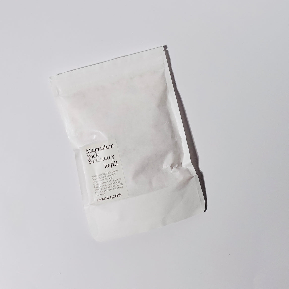 Magnesium Bath Salt Soak with Refillable Option - Sanctuary