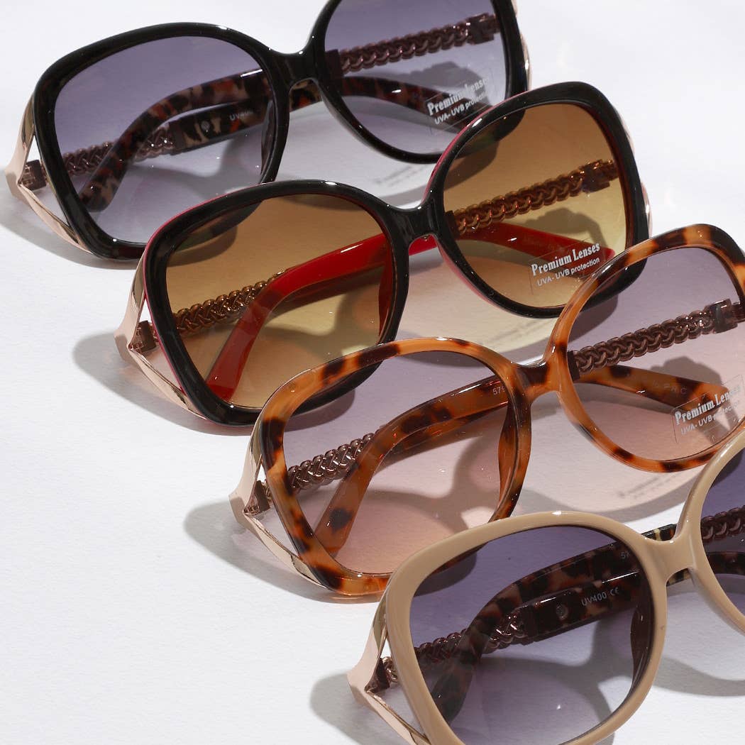 Round Shape Assorted Color Frame Sunglasses