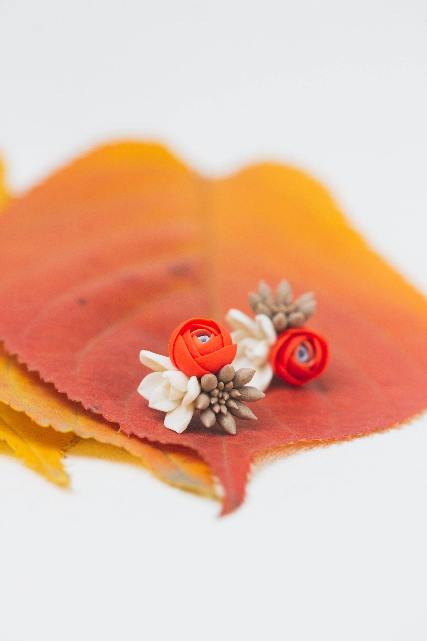 Handcrafted Succulent Jewelry – Comfortable Stud Earrings