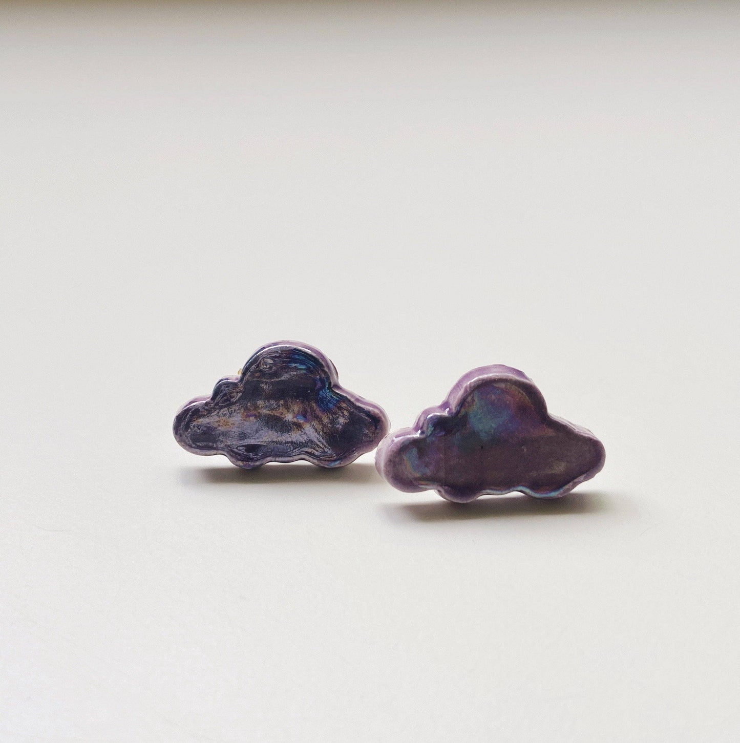 Cloud Studs- Purple