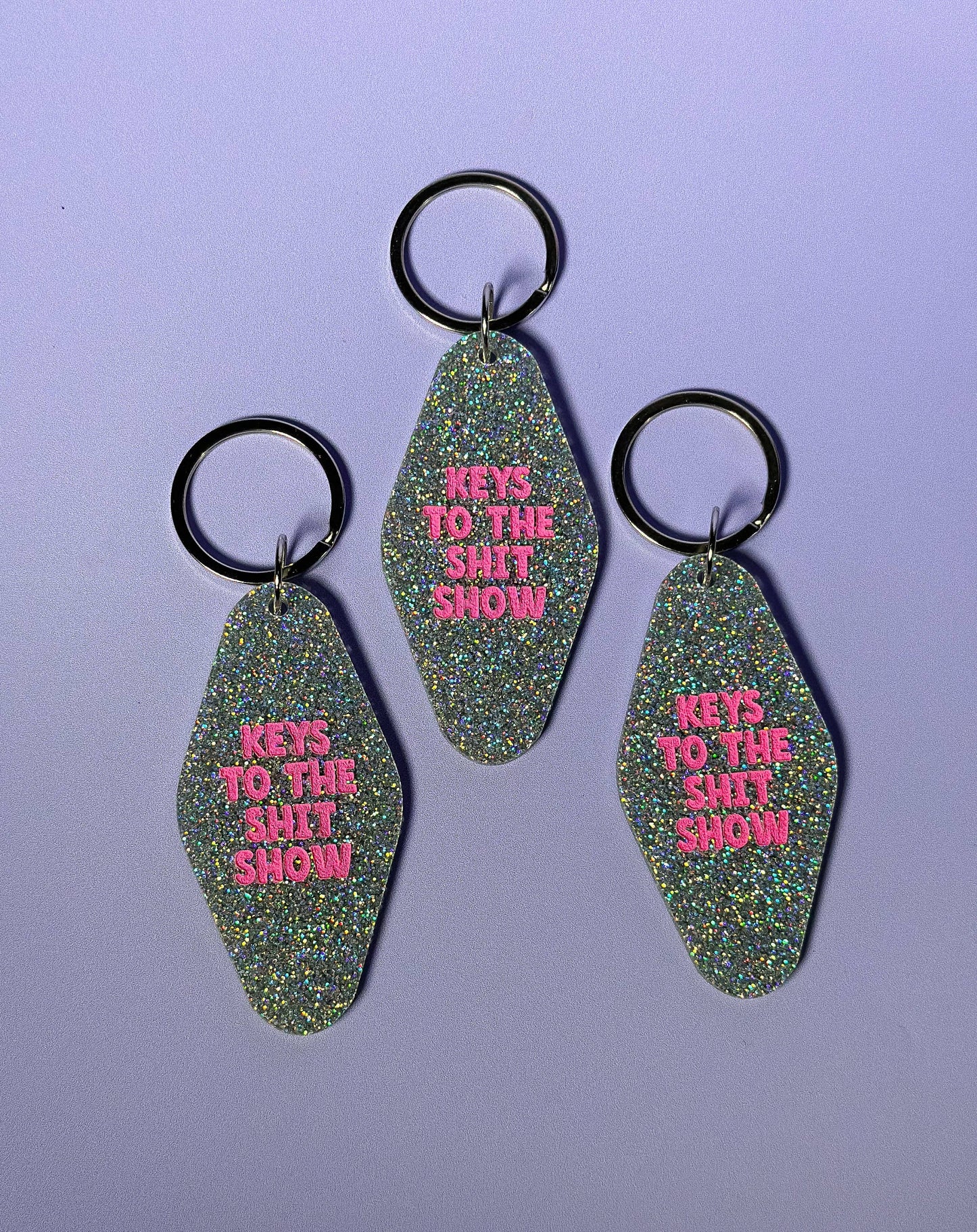 Keys to the Shit Show Keychain - Funny - Cheeky - Adult - Sassy - Unfiltered - Sarcastic - Relatable - Snarky