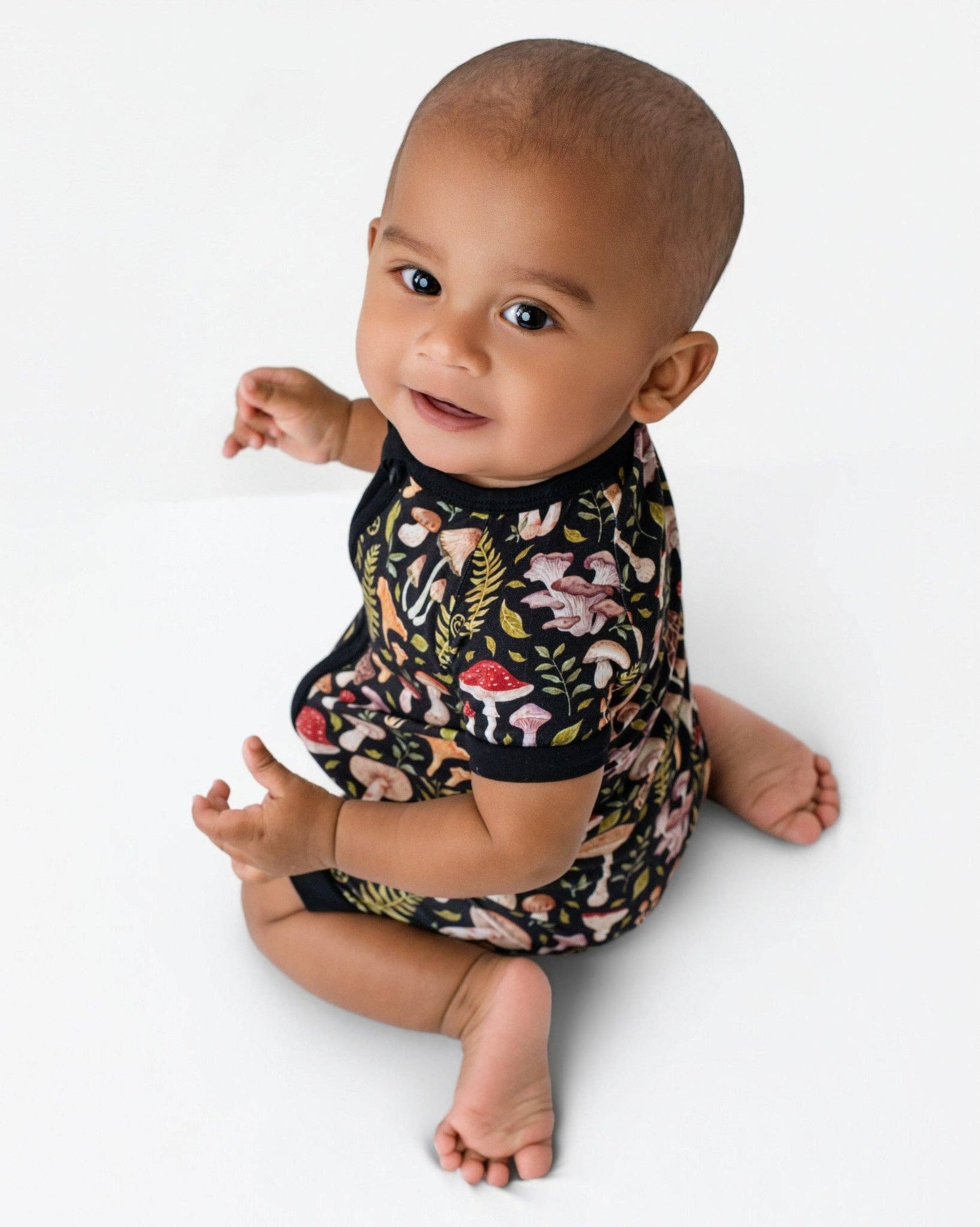 Mystic Mushrooms Short Sleeve Romper