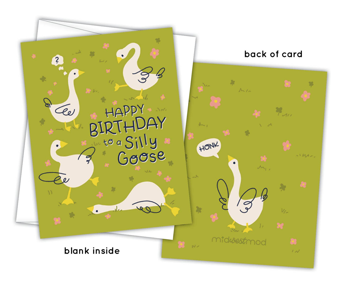 Happy Birthday to a Silly Goose A2 Card