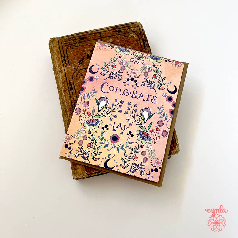 Congrats Card OMG Yay Greeting Card