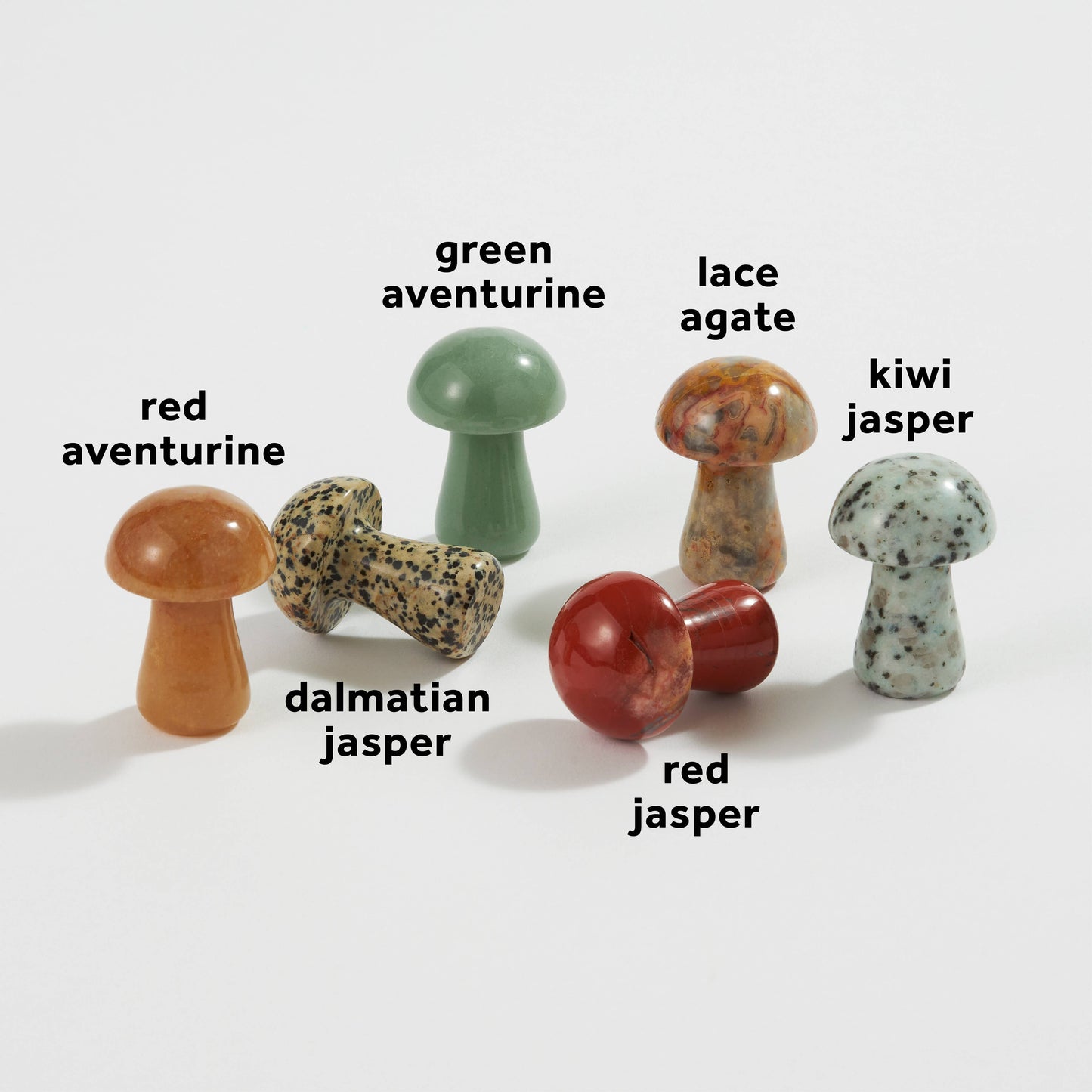 Large Carved Crystal Mushroom Assortment π