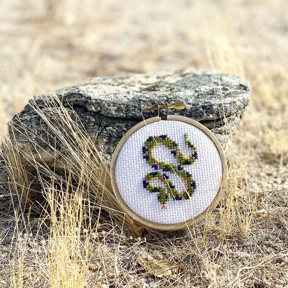 Snake DIY Mini Cross Stitch Kit