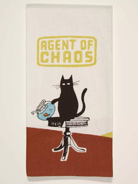 Agent Of Chaos Printed Dish Towel