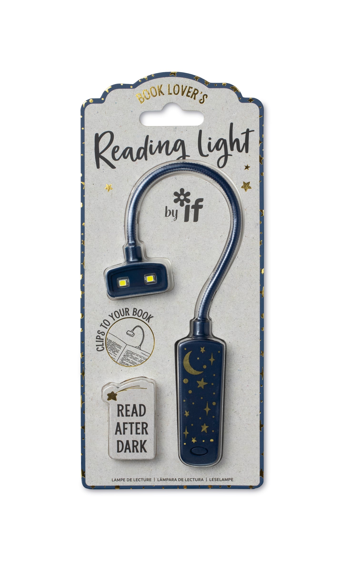 Book Lover's Reading Light - Moon & Stars