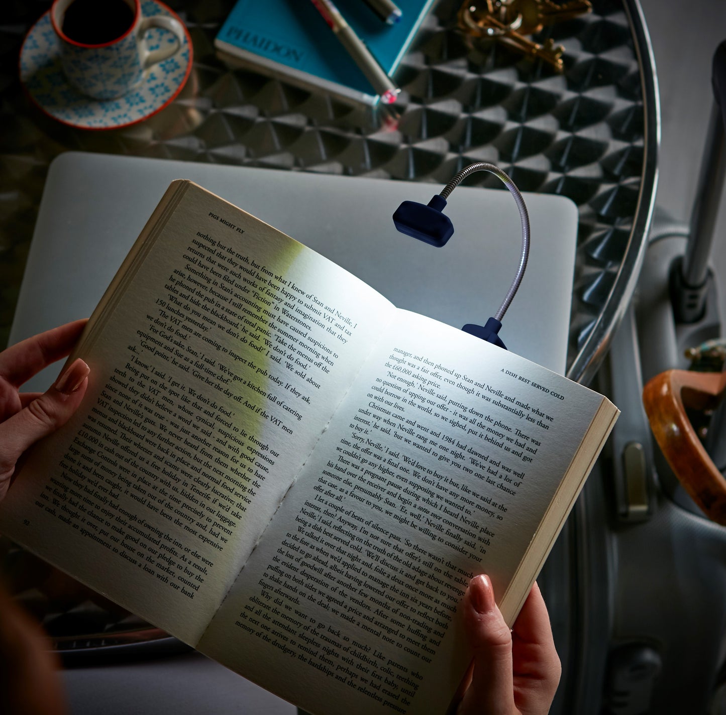 Book Lover's Reading Light - Moon & Stars