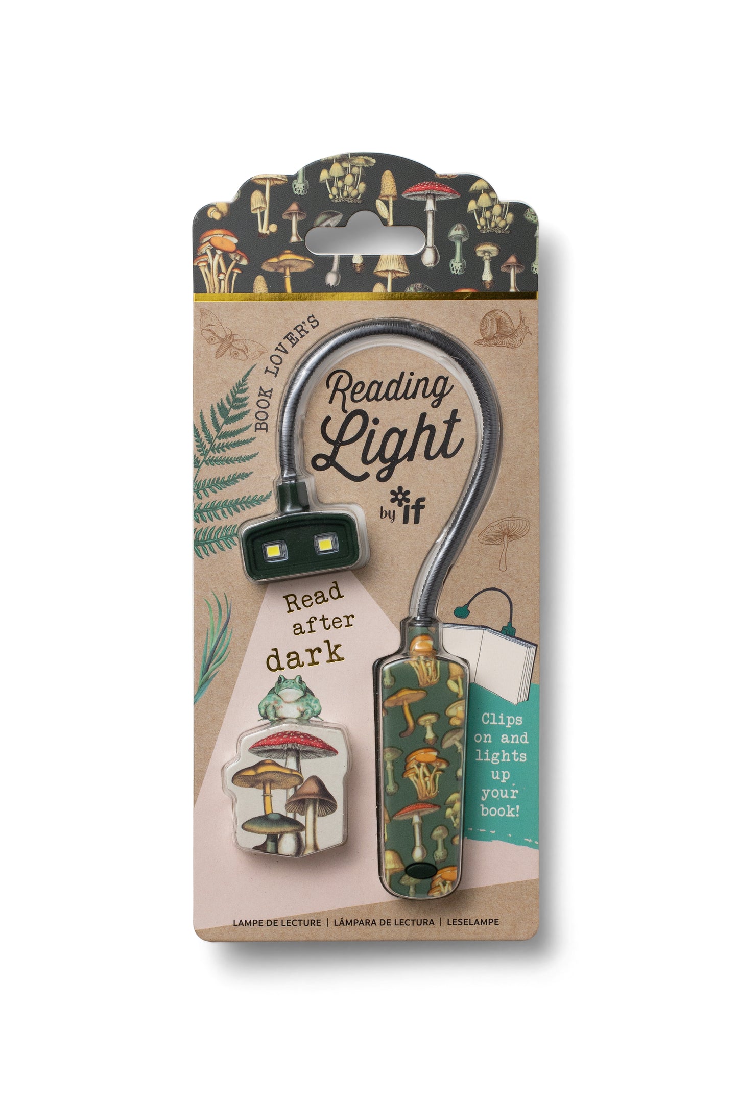 Book Lover's Reading Light - Botanical Mushroom