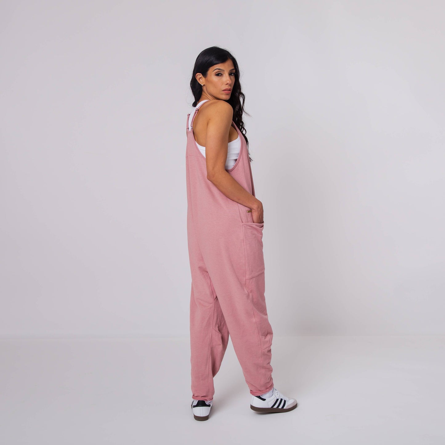Women's Tank Romper - Blush