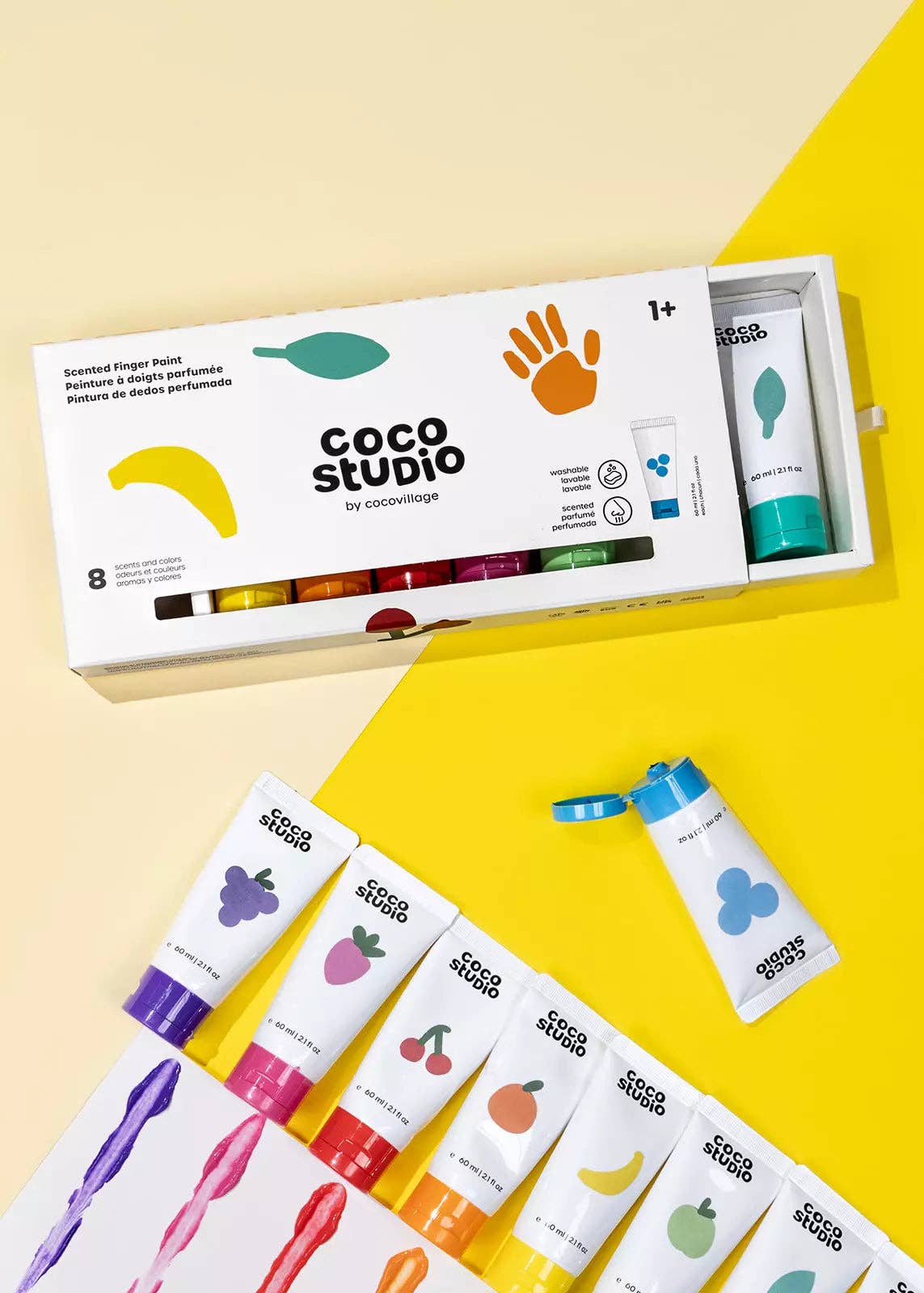 Scented Fingerpaint Set - 8 colors