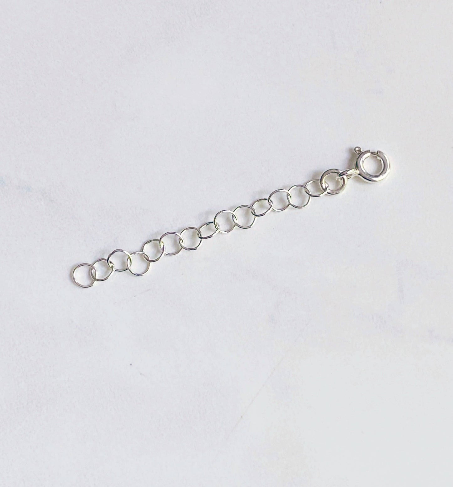 Sterling silver necklace extender
