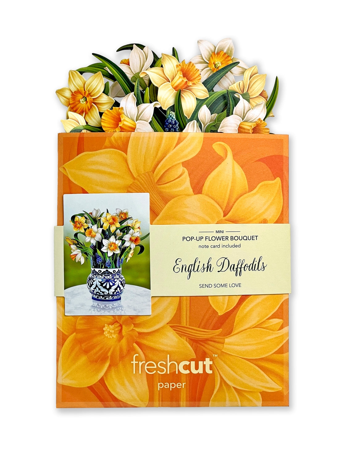 Mini English Daffodils Pop-Up Greeting Card
