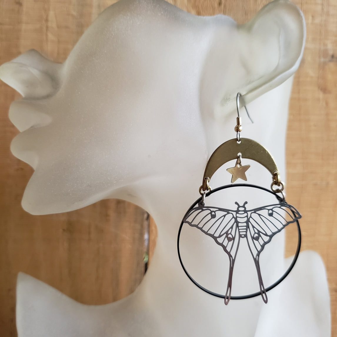 Luna - Celestial Mixed Metal Statement Earrings