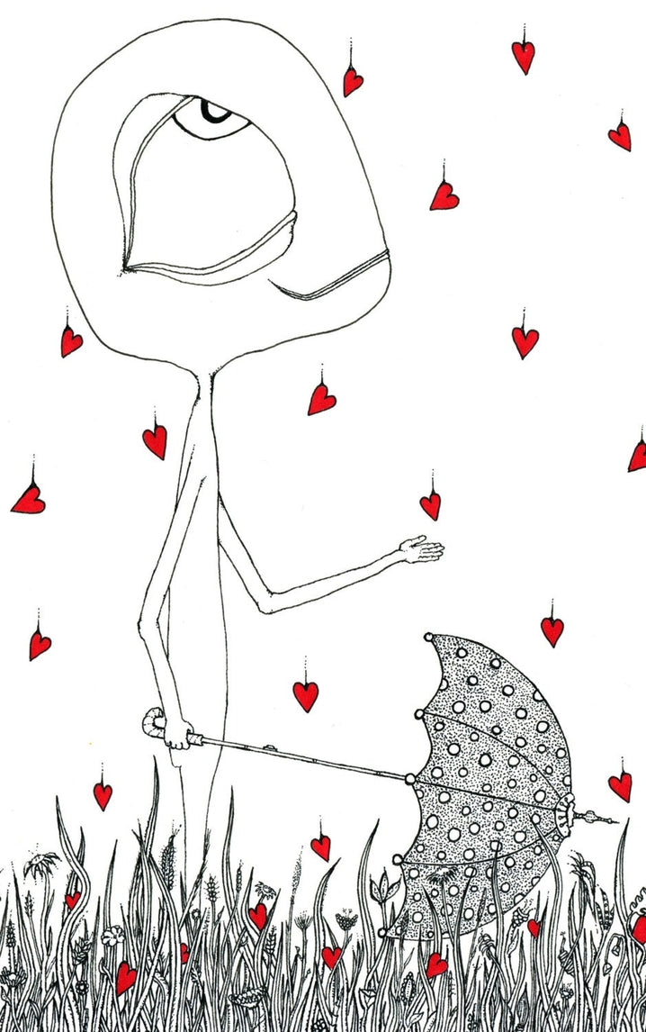 Let it pour - Art Print - Ink Illustration