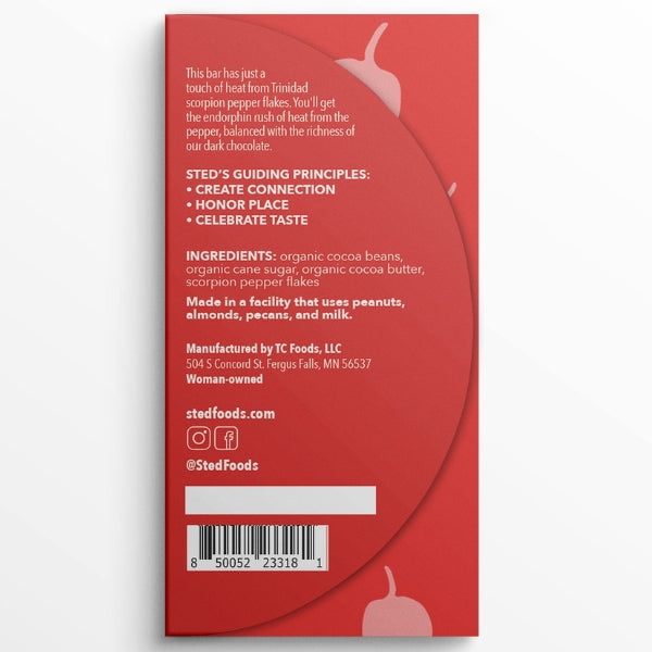 Mini Scorpion Pepper Chocolate Bar
