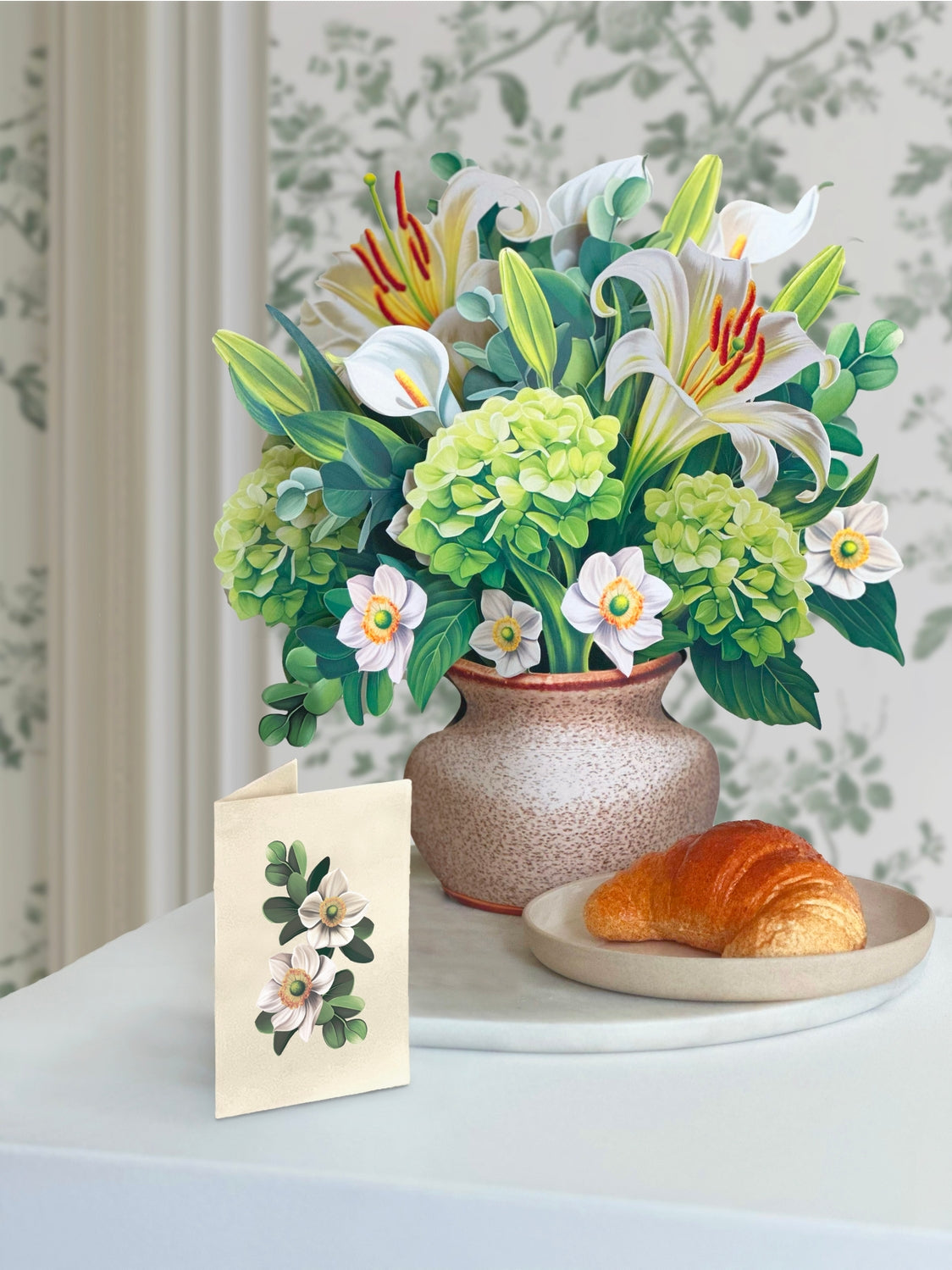 Ivory & Sage Pop-Up Greeting Card