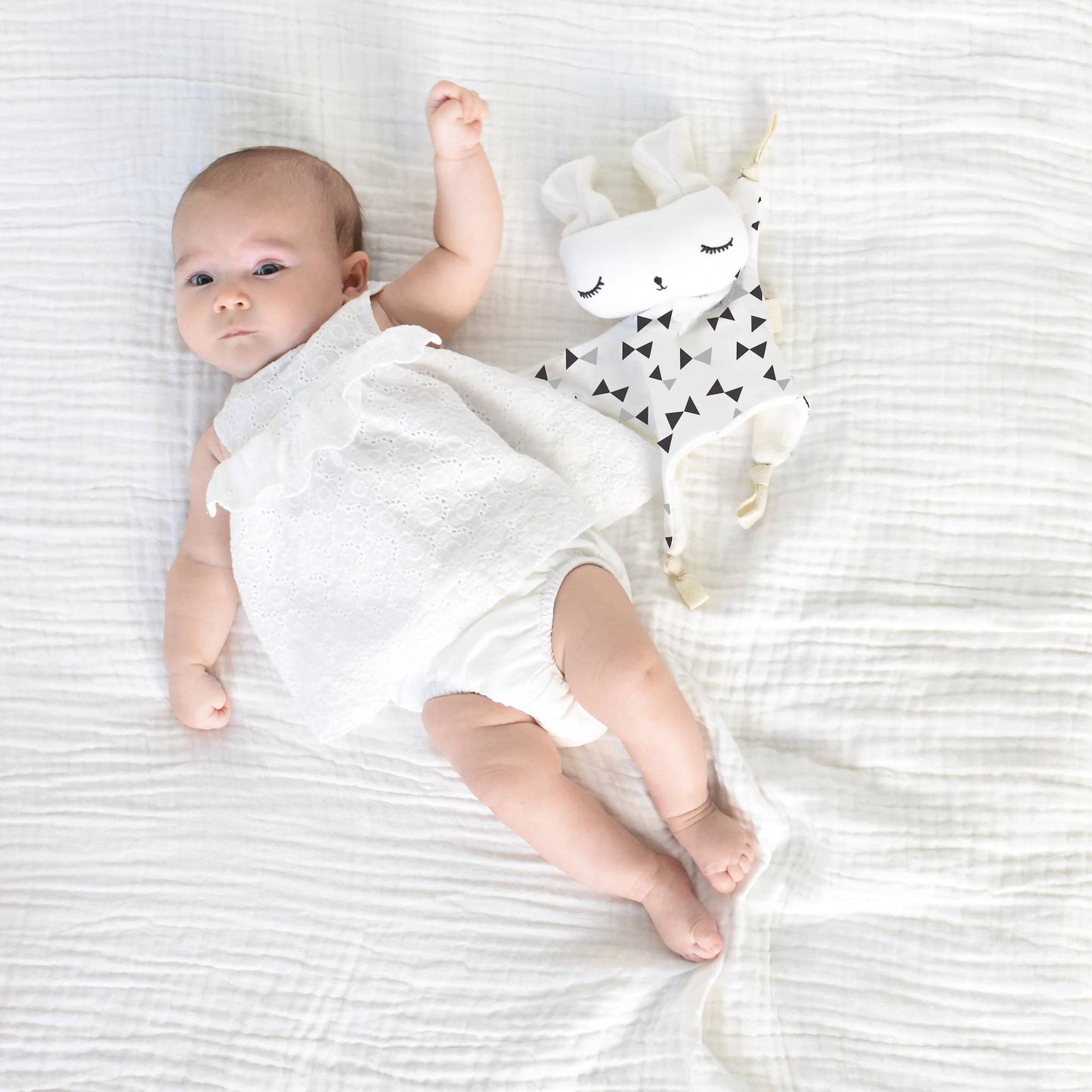 Cuddle Bunny - Bowties - Organic Fabric Plush Baby Lovey