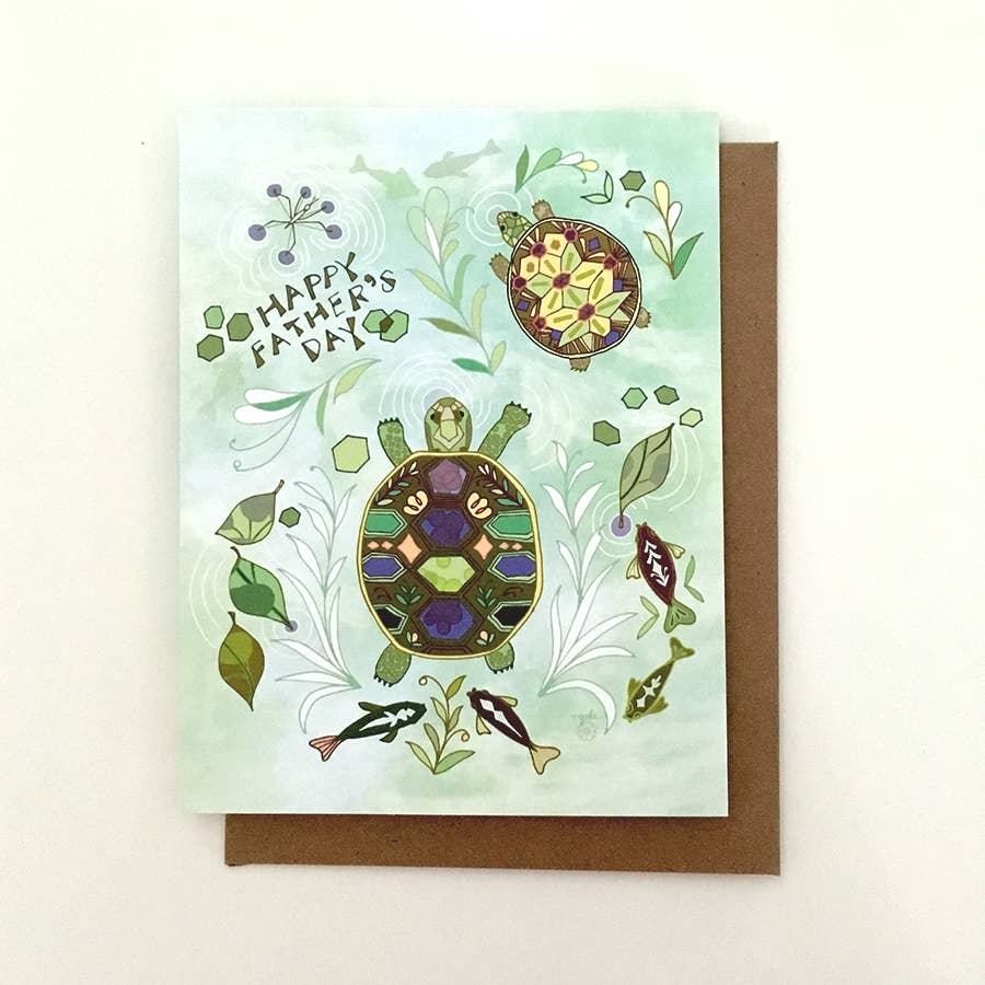 Father's Day Turtle Pond Card