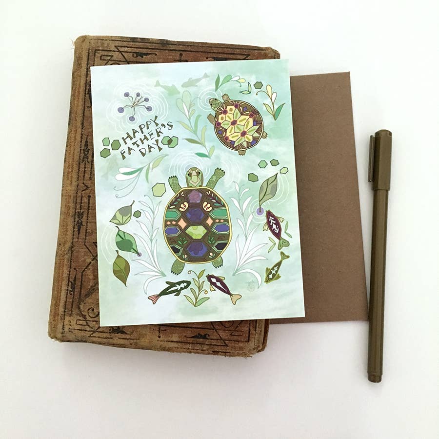 Father's Day Turtle Pond Card