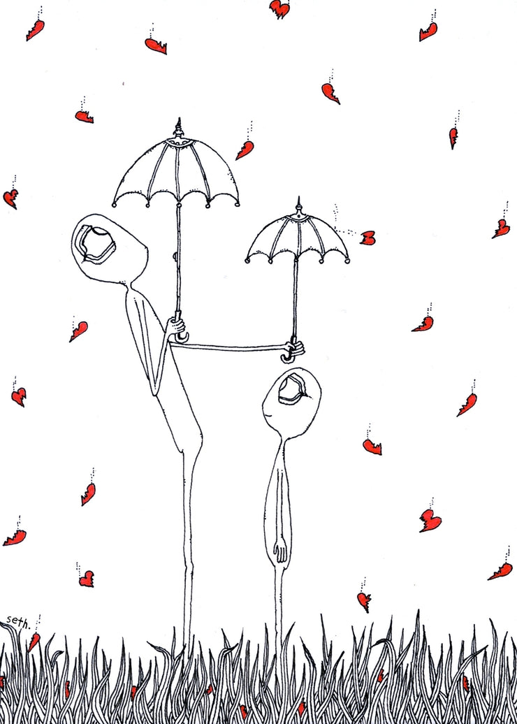 This May Not Let Up... Art Print - Ink Illustration