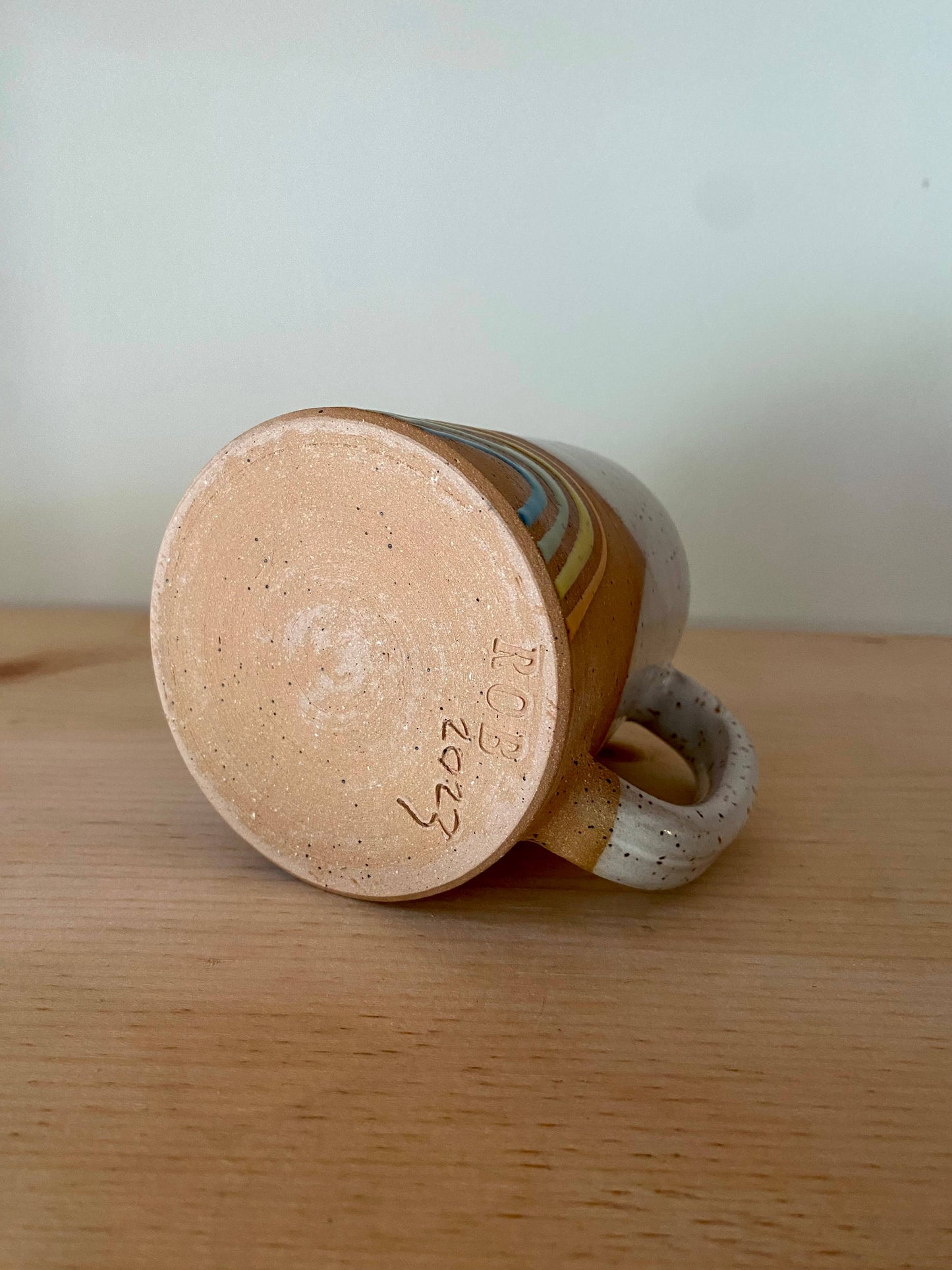 Rainbow Mug Handmade Ceramic