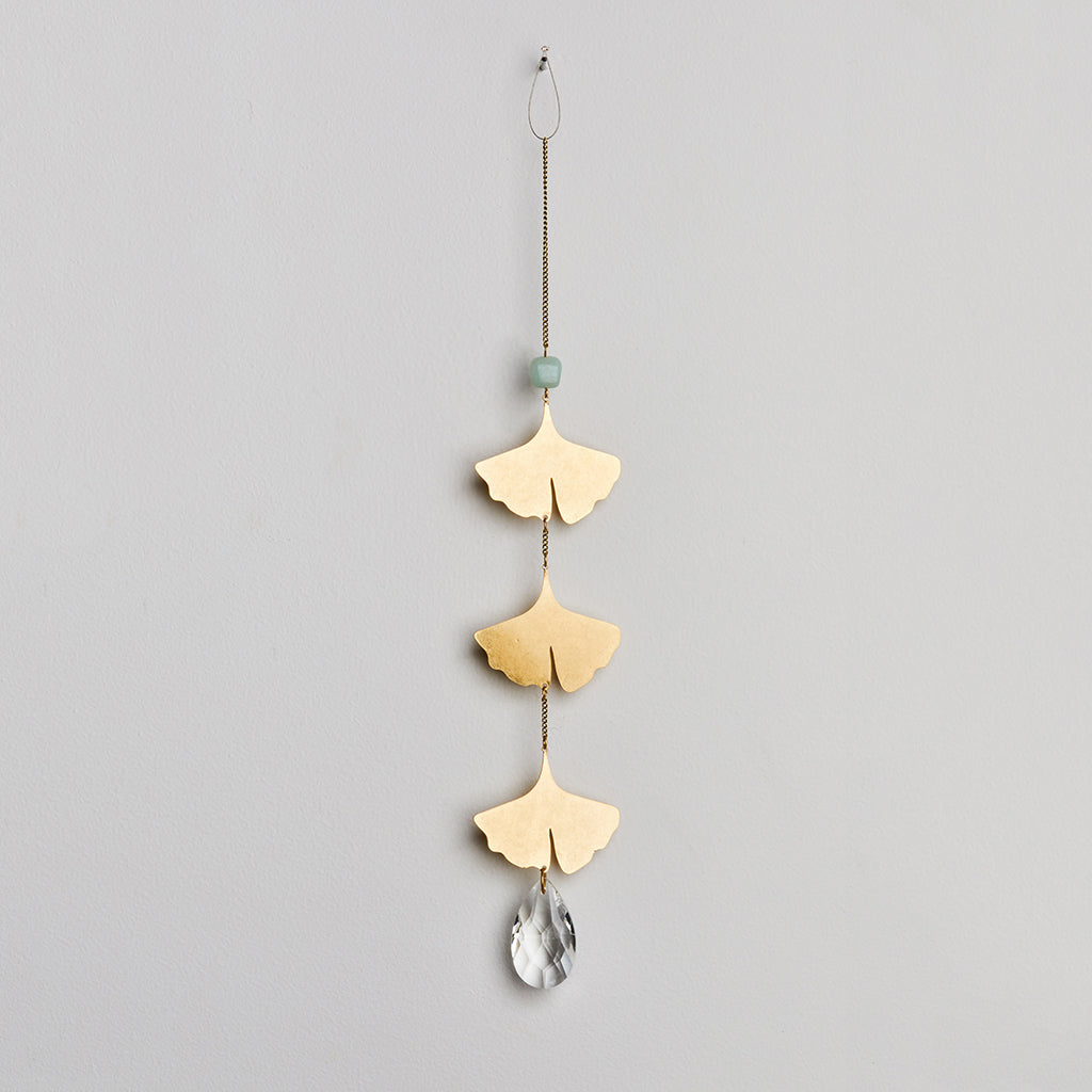 Leaf/Amazonite Suncatcher