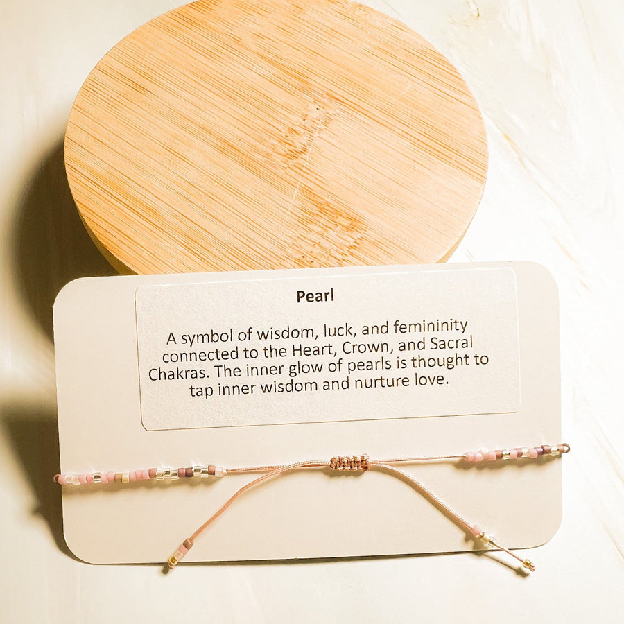 Pearl and Miyuki Seed Bead Thread Bracelet