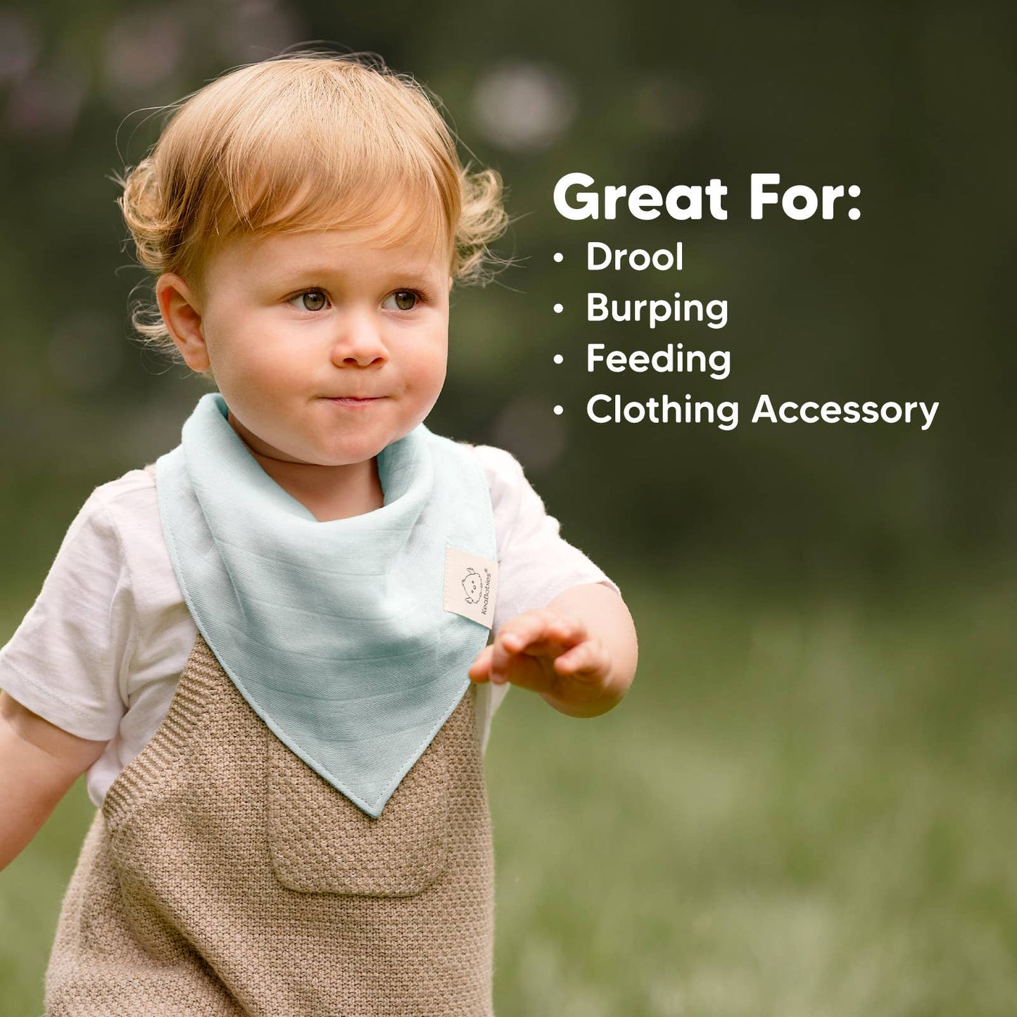 8pk Lumi Muslin Baby Bibs
